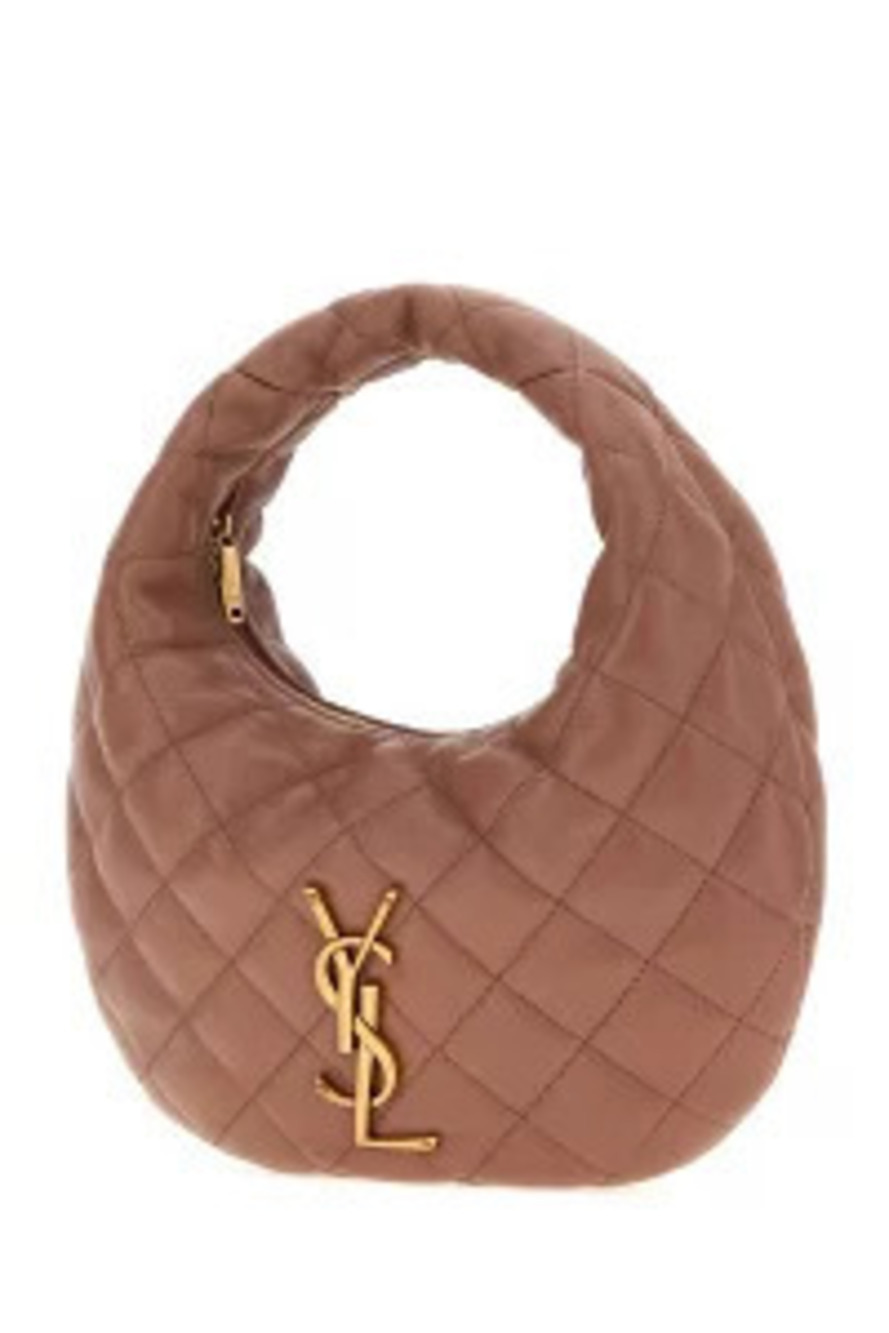 Saint Laurent Bag Nappa Pouch Shoulder Leather Icarino Handbag Black